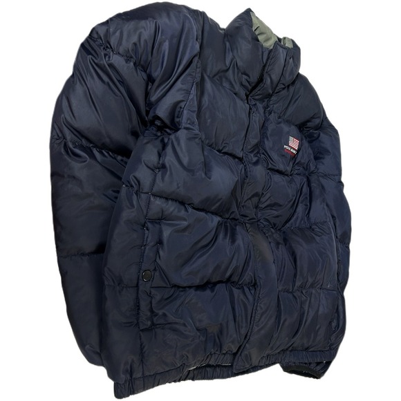 VTG Polo Jeans Co. Ralph Lauren Jacket Mens Large Puffer Down Trek Tech Cold 90s - Picture 1 of 10